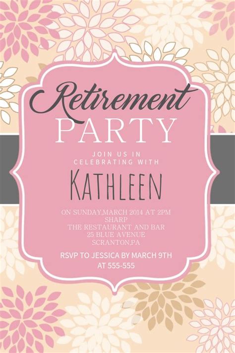 Retirement Poster Template
